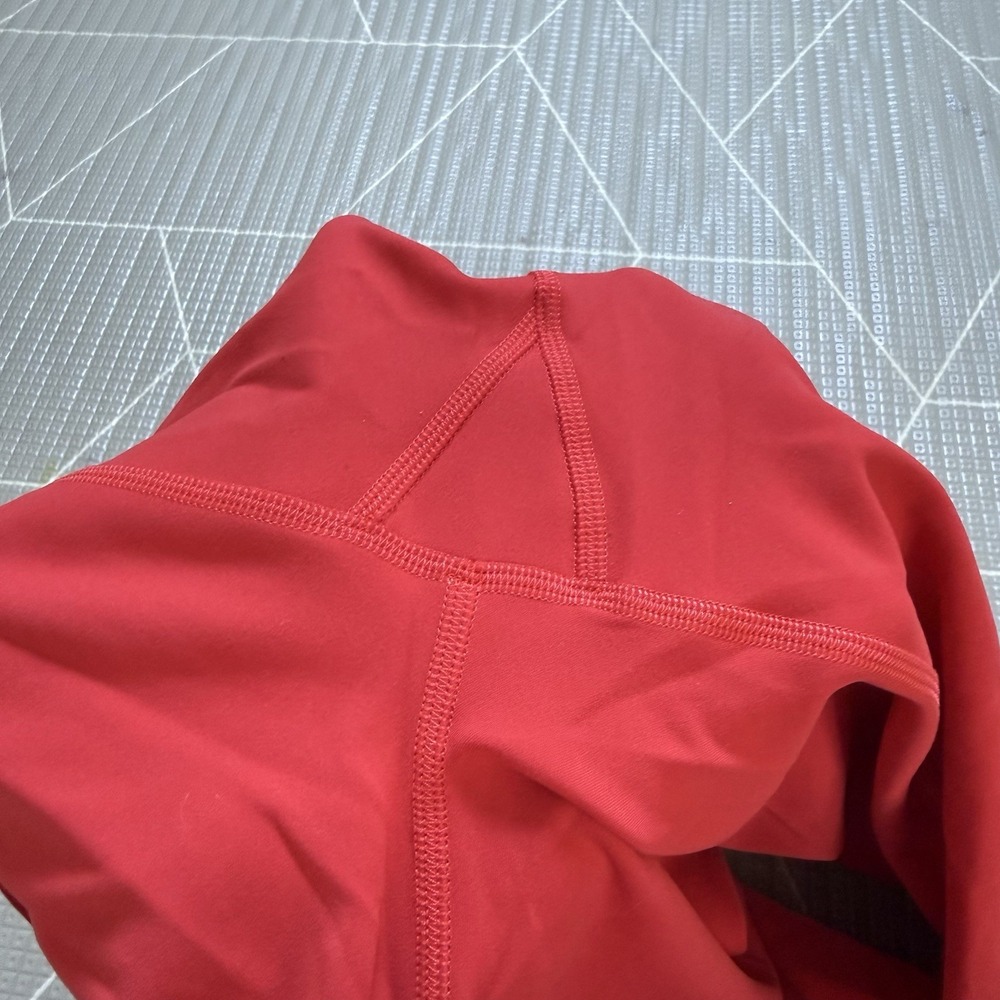 Lululemon Wunder Train High-Rise Crop 23" Coral Red 14 LW6CAMS - Picture 5 of 9